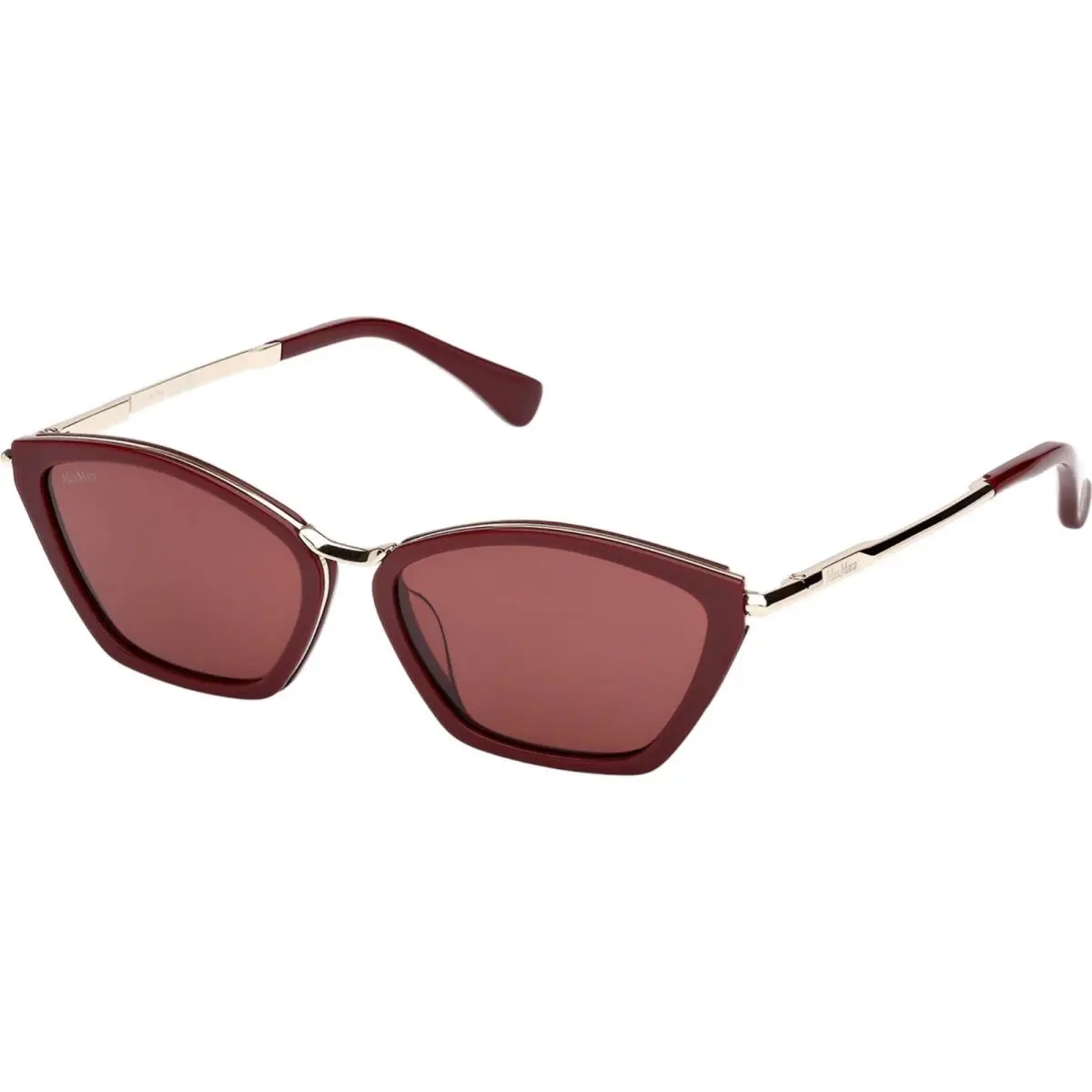 MM0162 69S Shiny Bordeaux/bordeaux Sunglasses 54-15-140 by Max Mara