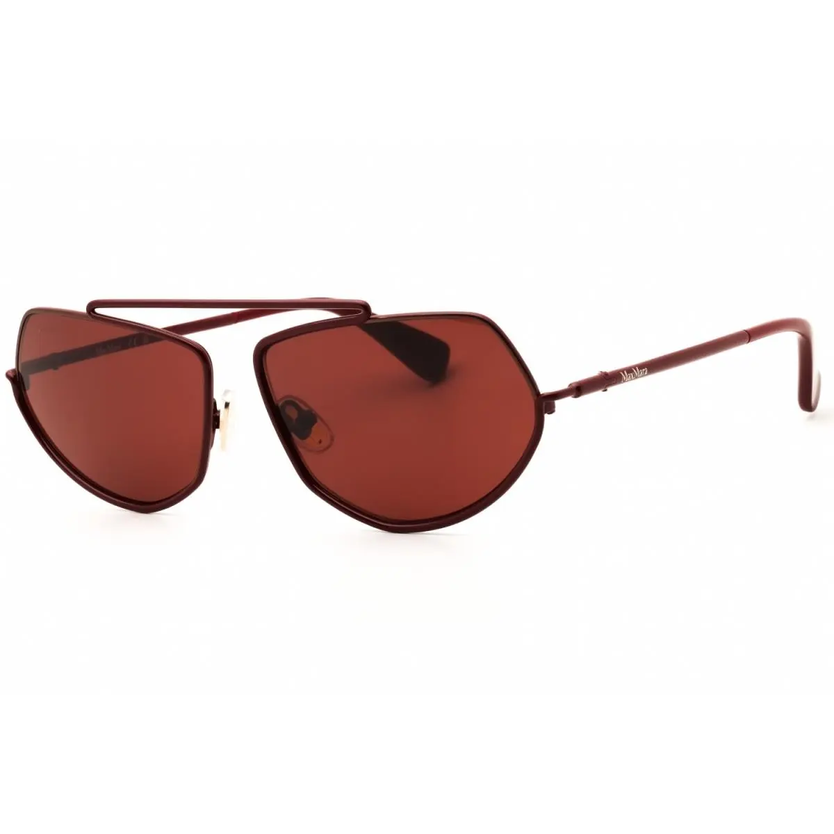 MM165-69S-60 Sunglasses Frame Size 60mm 135mm 14mm Bordeaux Women by Max Mara