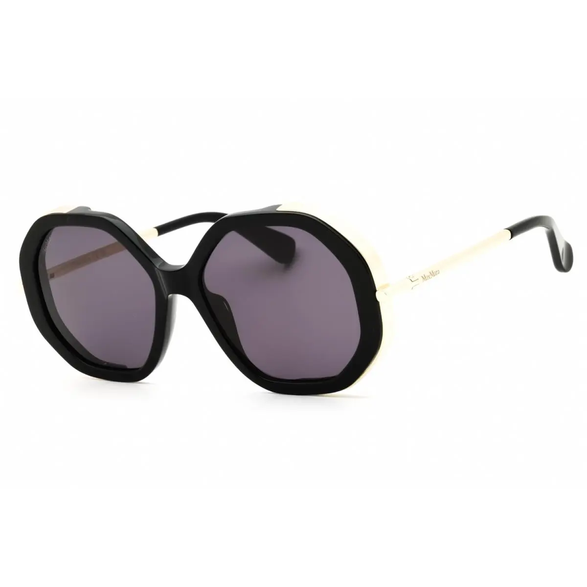 MM094-01A-55 Sunglasses Frame Size 55mm 135mm 17mm Black Women by Max Mara