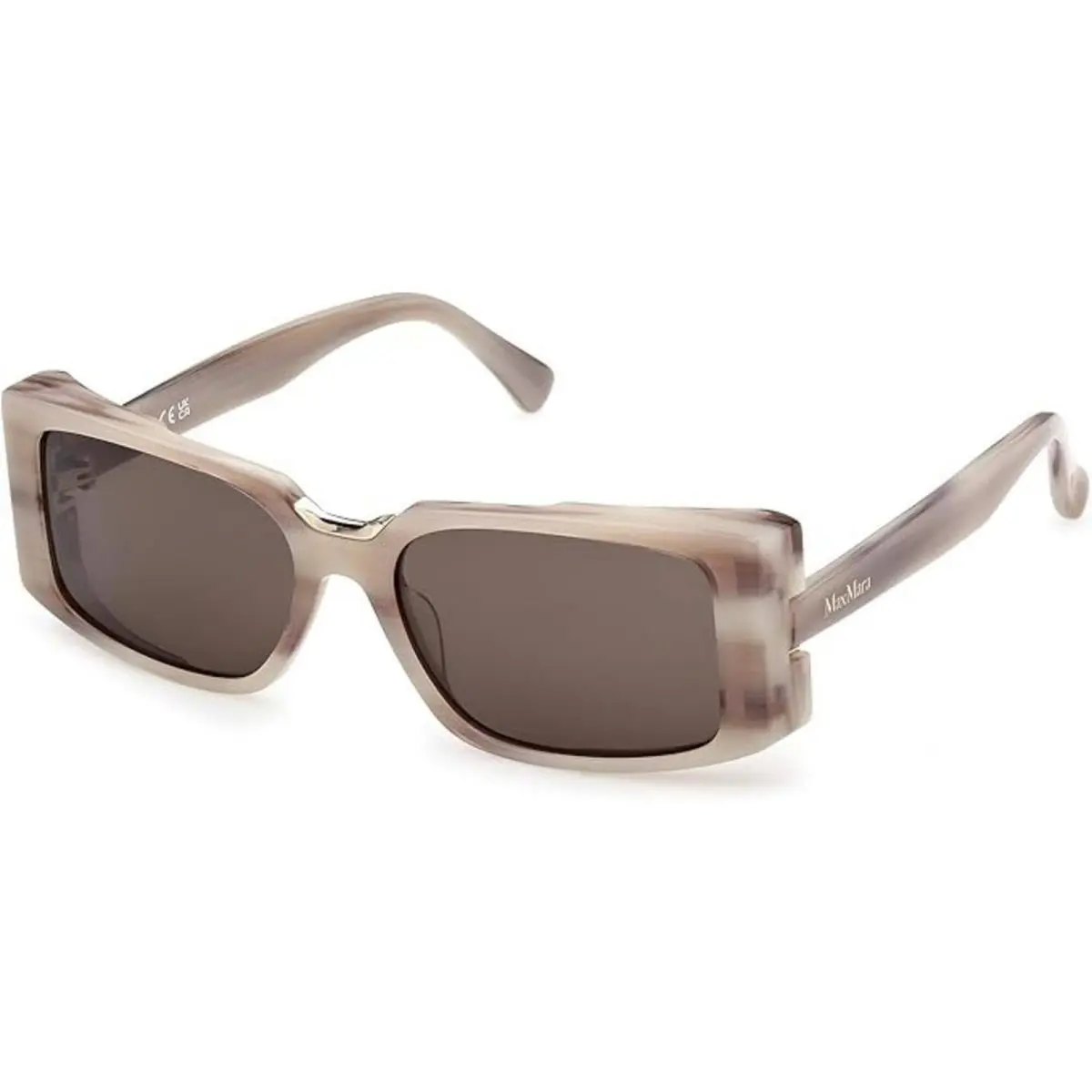Women`s Sunglasses Grey/other Acetate Rectangular Frame MM0159 5420A by Max Mara