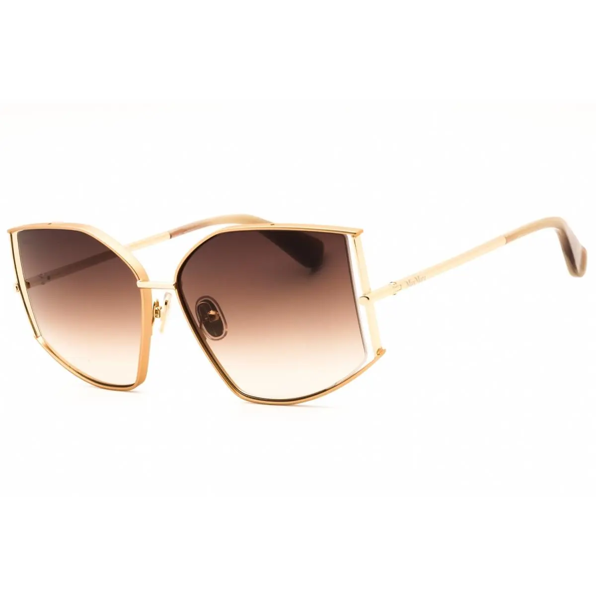 MM142-32F-59 Sunglasses Frame Size 59mm 135mm 15mm Gold Women by Max Mara