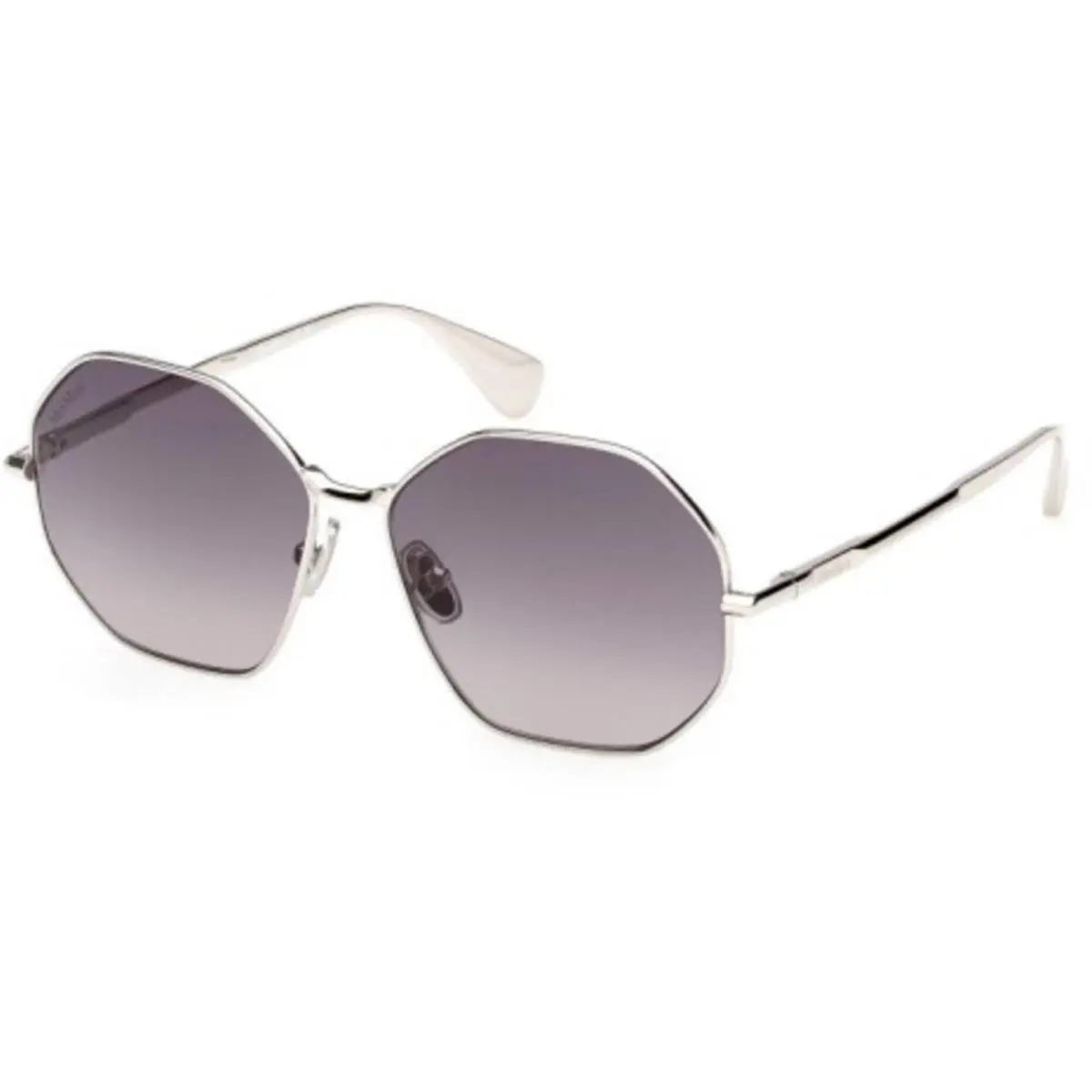Women`s Sunglasses Shiny Light Ruthenium Full Rim Frame MM0168 5714B by Max Mara