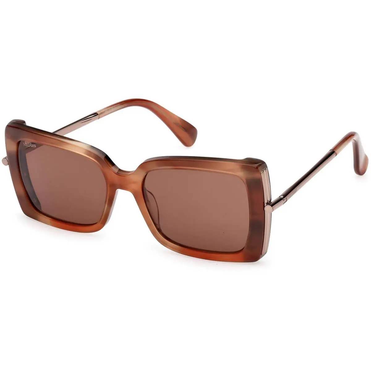 Women`s Sunglasses Red/other Plastic/metal Cat Eye Frame MM0166 5368E by Max Mara