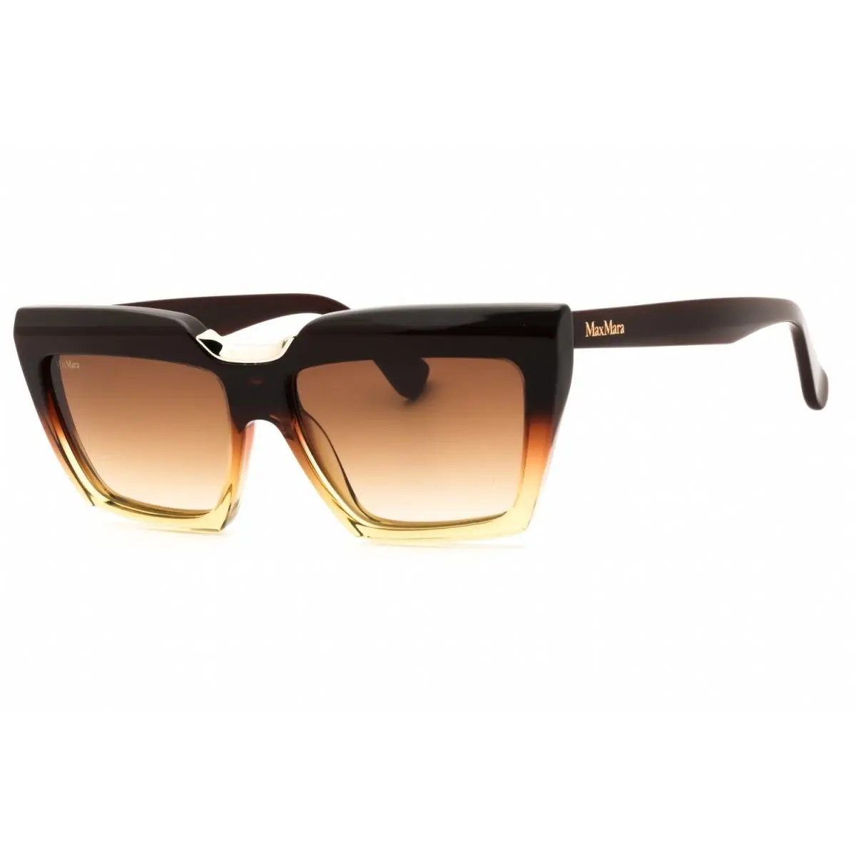 MM0137-50F-56 Sunglasses Frame Size 56mm 140mm 15mm Brown Women by Max Mara
