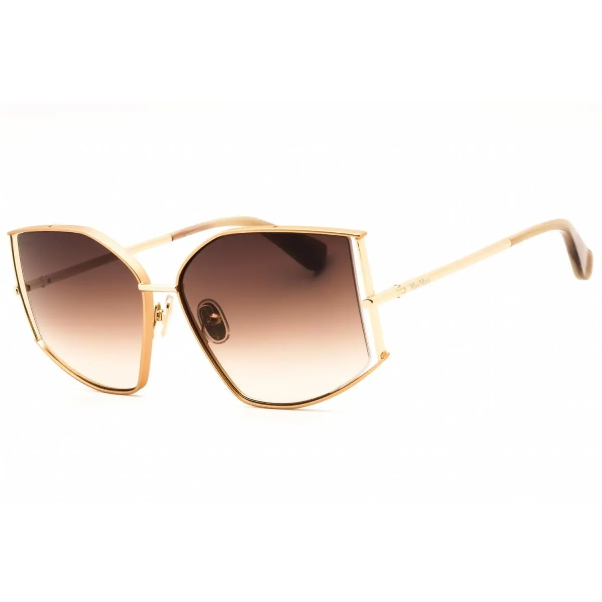 MM0142 32F Gold/brown Gradient 59-15-135 Sunglasses by Max Mara