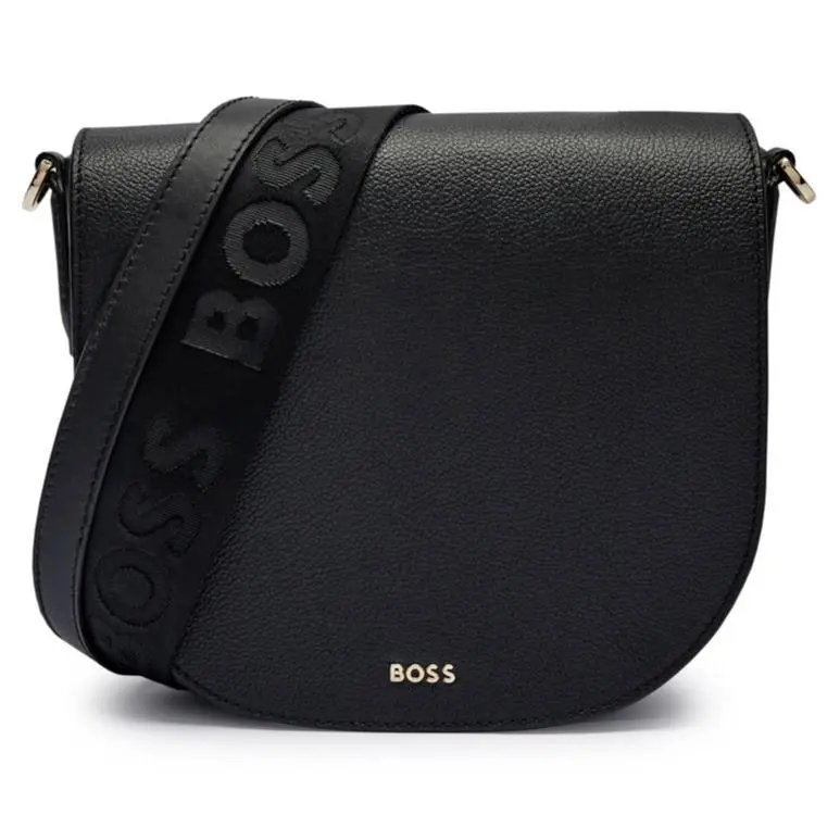 Women Bags Black Alyce Flap Xbody BM 50535965001 by Hugo Boss