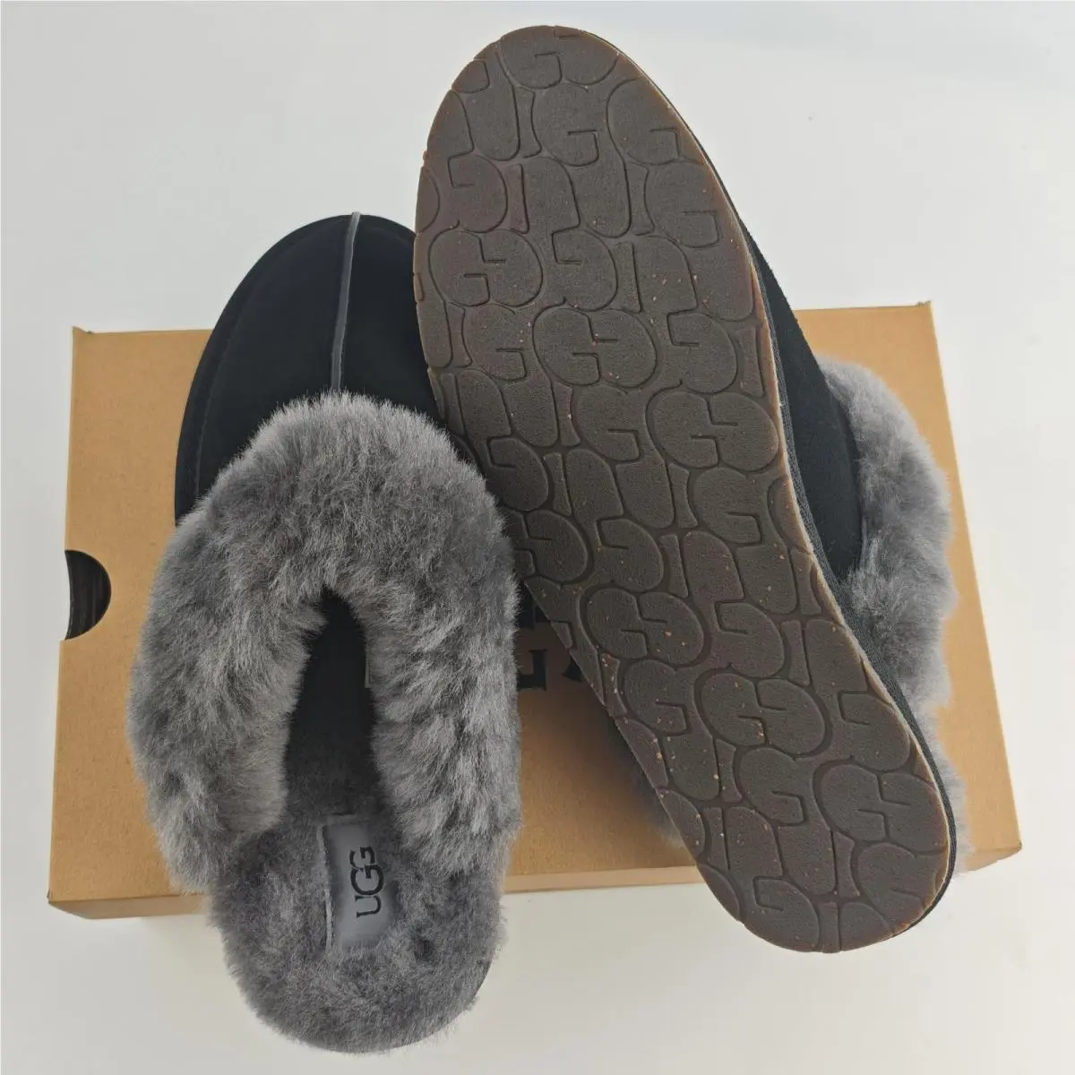UGG shoes - UGG Scuffette II - Scuffette - Black/Grey 10