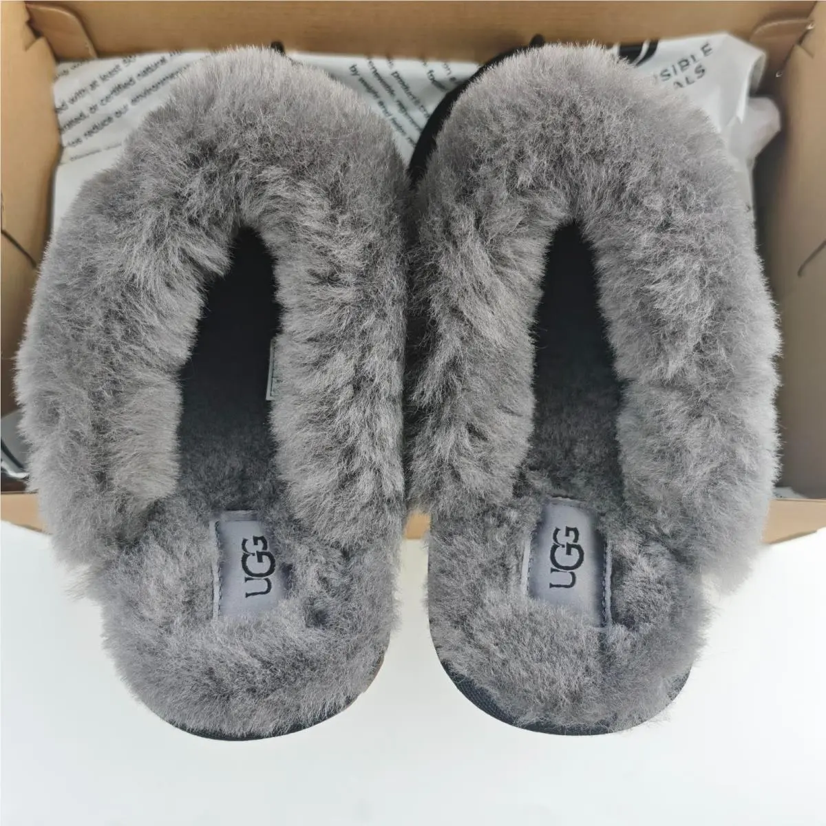 UGG shoes - UGG Scuffette II - Scuffette - Black/Grey 5