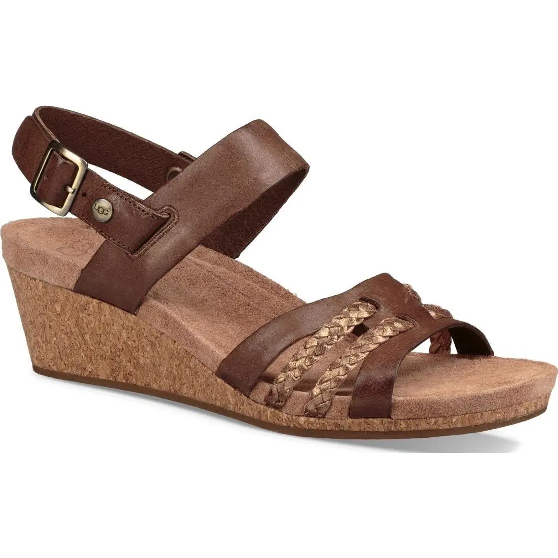 Ugg Women`s Serinda Wedge Sandal Brown by UGG