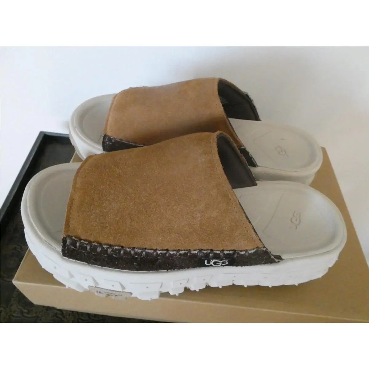 Ugg Venture Daze Slide Chestnut Sandal Shoe Unisex Men Size 12 / Women Size 13