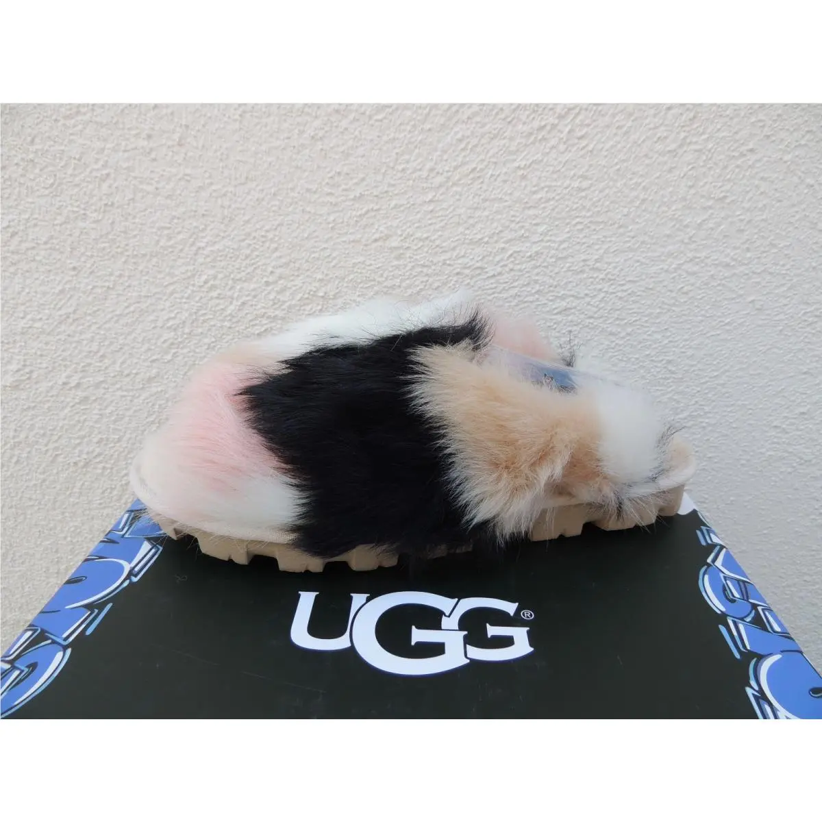 UGG shoes - UGG Shag it Crazy Slide - Natural/ Multi (UPC: 191142479035) 1