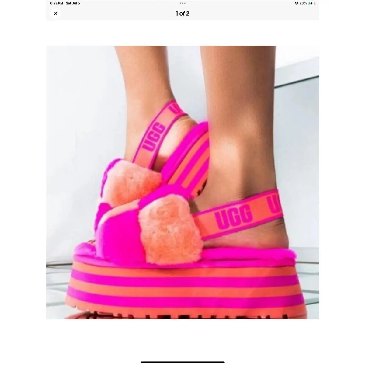 UGG shoes - PRIDE DISCO CHECKERS - PRIDE DISCO CHECKERS - Coral / Rock Rose / Pink, Manufacturer: Coral / Pink 0