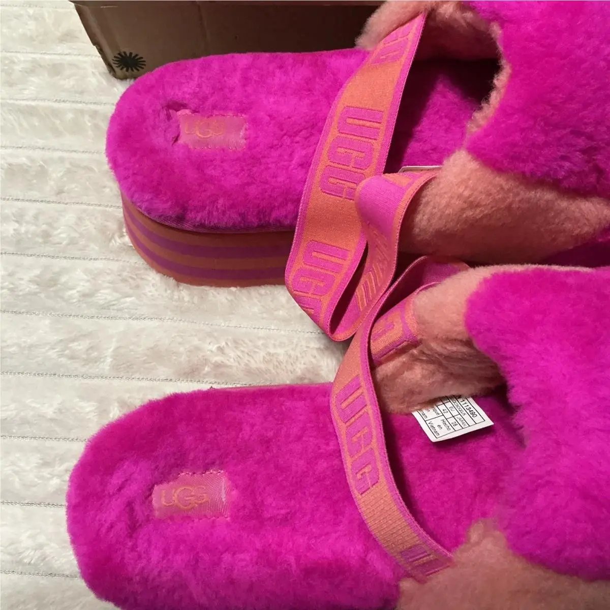 UGG shoes - PRIDE DISCO CHECKERS - PRIDE DISCO CHECKERS - Coral / Rock Rose / Pink, Manufacturer: Coral / Pink 8