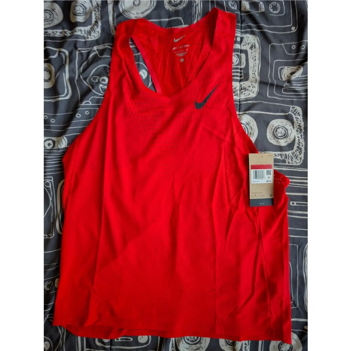Nike Aeroswift Dri-fit Adv Slim Fit Running Singlet FN4231-696 Mens Size L