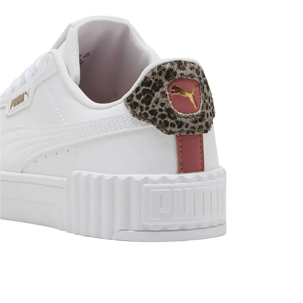 Puma shoes - PUMA Carina 3.0 Animal Flair Lace Up - 40264201 - White (UPC: 198551911705) 5