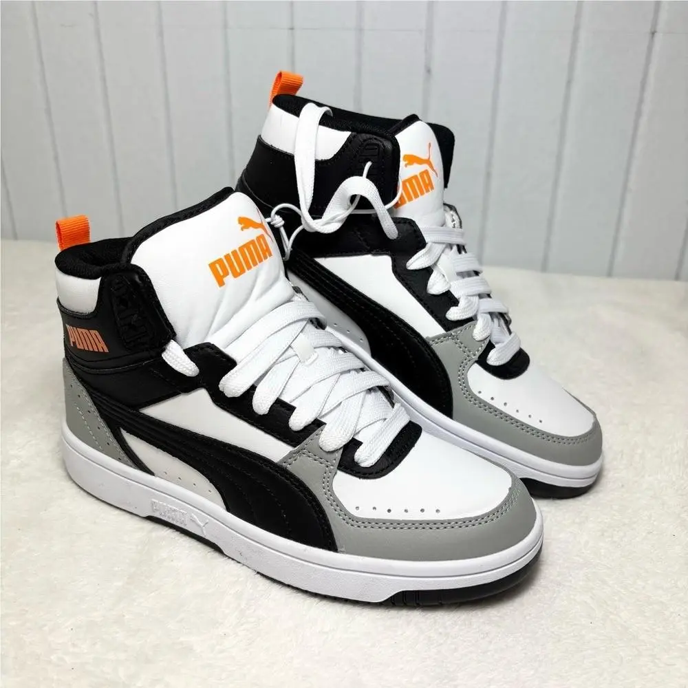 High-top Sneakers in Black White and Gray Size 4.5 by Puma