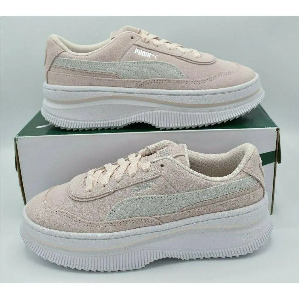 Womens Size 9.5 Deva Suede Pink White Casual Platform Sneakers Shoes by Puma