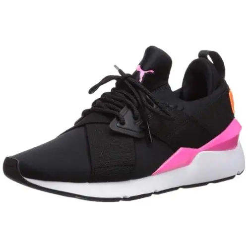 Puma Muse Chase Women`s Sneakers Shoes Casual Knockout Pink Black Sz 7.5