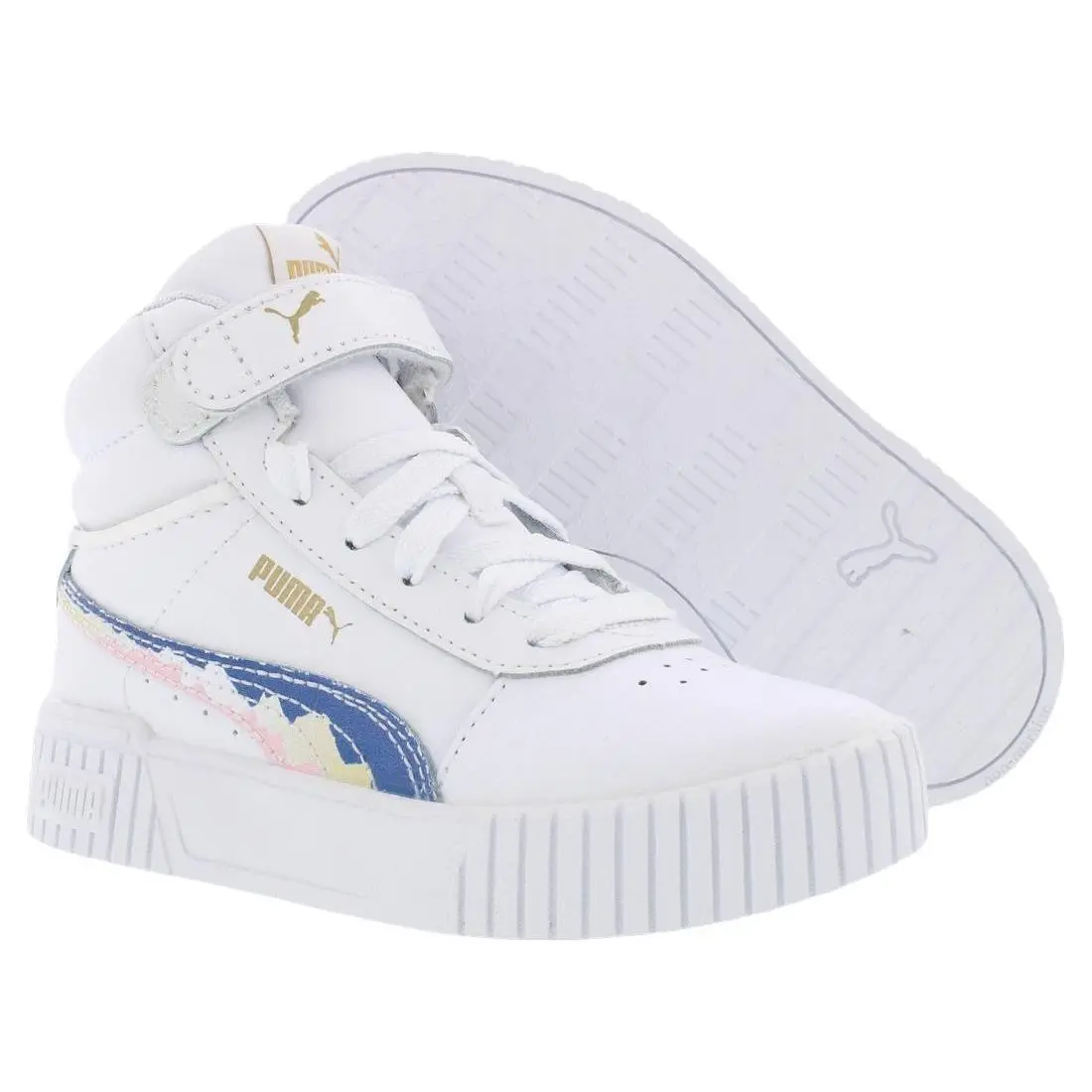 Puma Carina 2.0 Mid Leather PS Girls Shoes Size 11 Color: