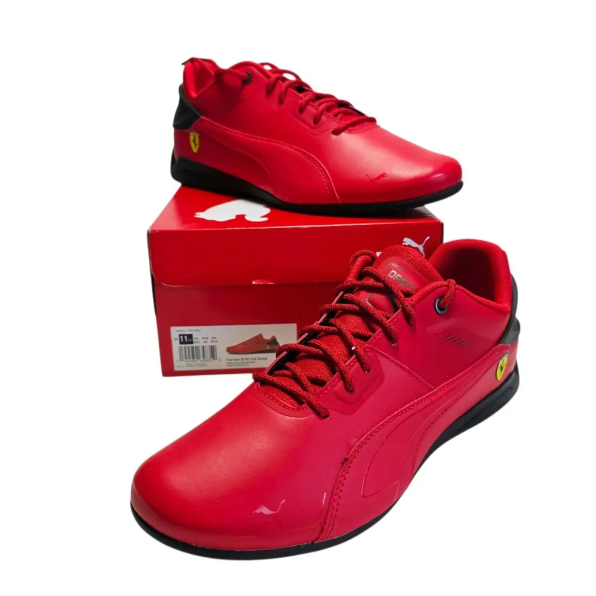 Scuderia Ferrari Drift Cat Delta Men`s 11.5 Red Black Driving Shoes by Puma