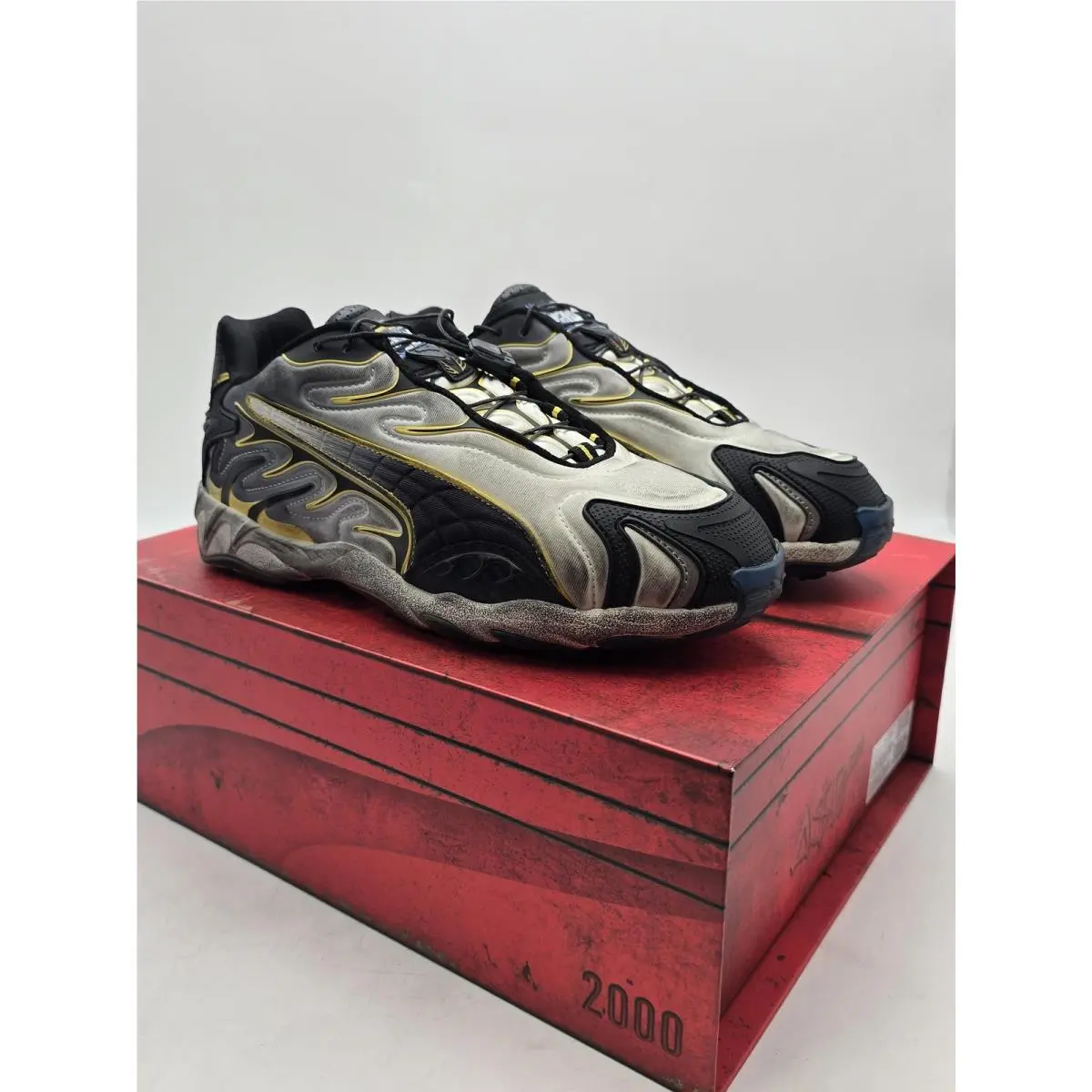 A$ap Rocky Inhale Distressed Packl Npne Shoes Mens Size 8 White Black by Puma