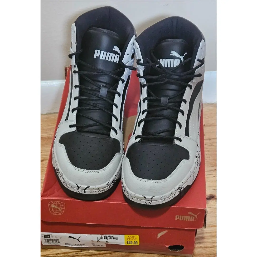 Model 403292-03 Men`s 13M  Blk Cool Light Gray Rebound Layup Rcl Marble by Puma