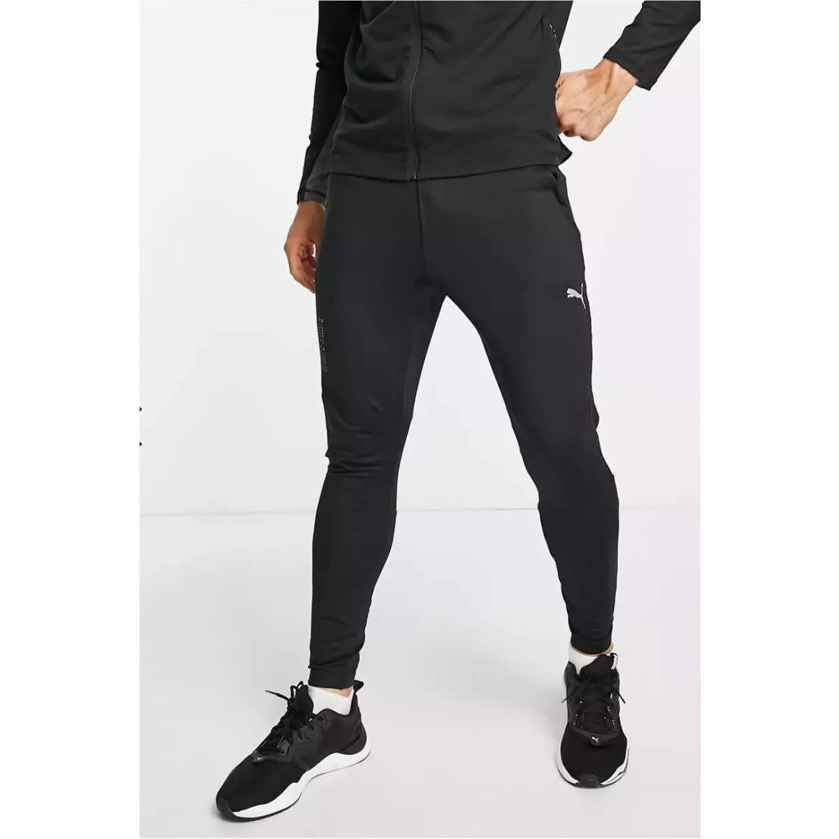 Puma L7215 Mens Black Run Cooladapt Tapered Pants Size Xxl