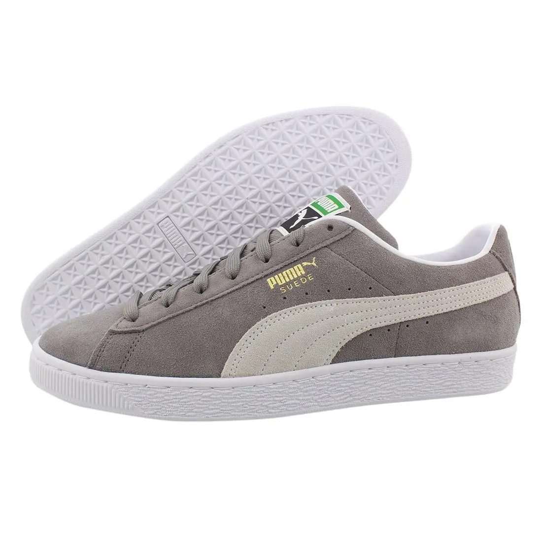 Suede Classic Xxi Mens Shoes Size 7.5 Color: Steel Grey/white/ by Puma