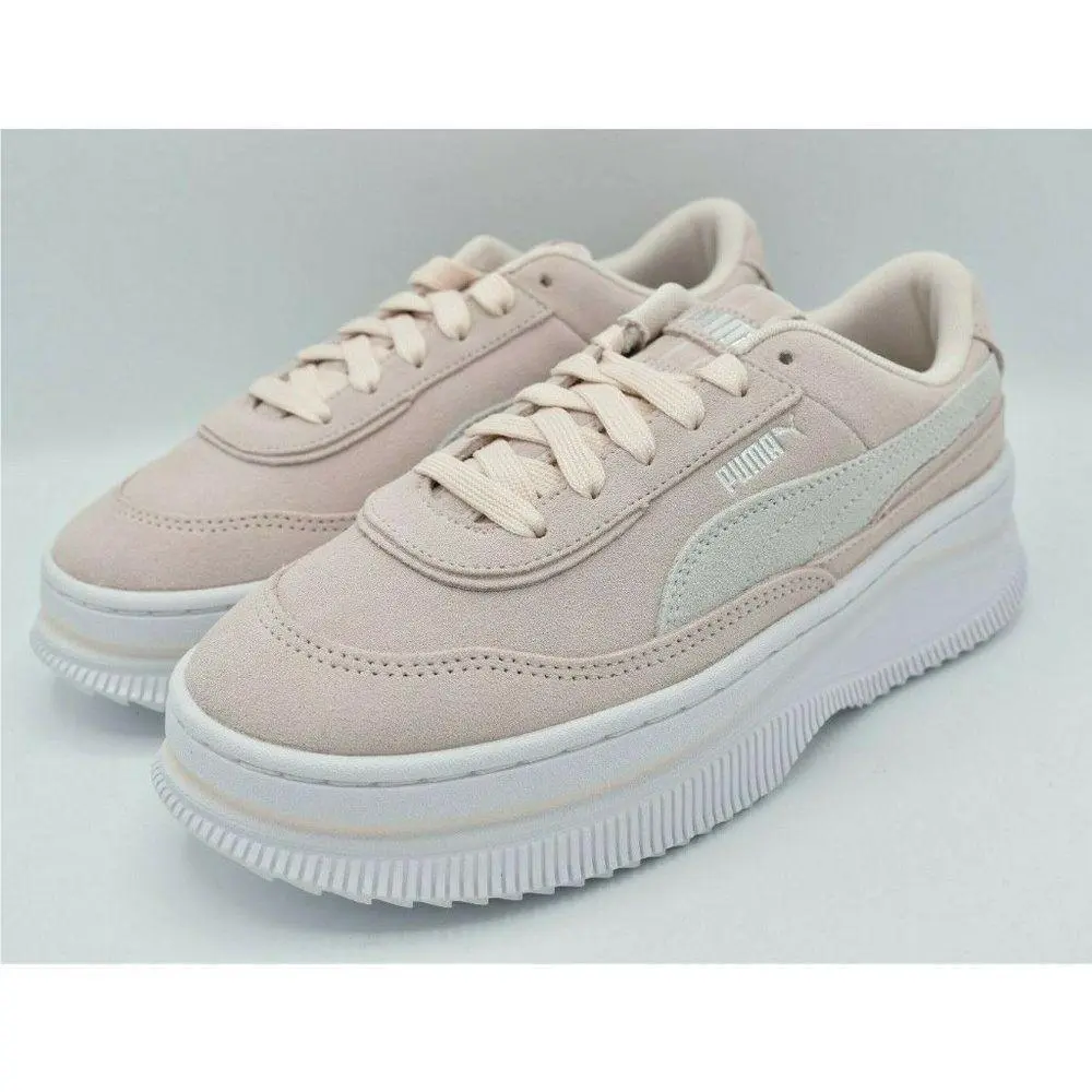 Womens Size 9 Deva Suede Pink White Casual Platform Shoes Sneakers by Puma