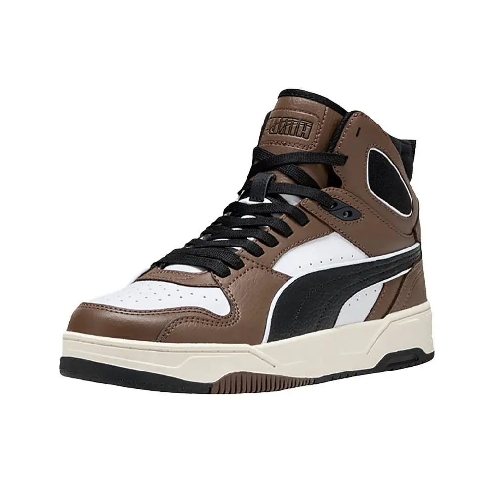 Puma shoes - PUMA Rebound Break Mid Lace Up - 40241308 - Brown, White (UPC: 198551582868) 0