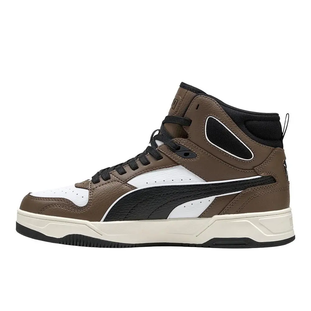 Puma shoes - PUMA Rebound Break Mid Lace Up - 40241308 - Brown, White (UPC: 198551582868) 1