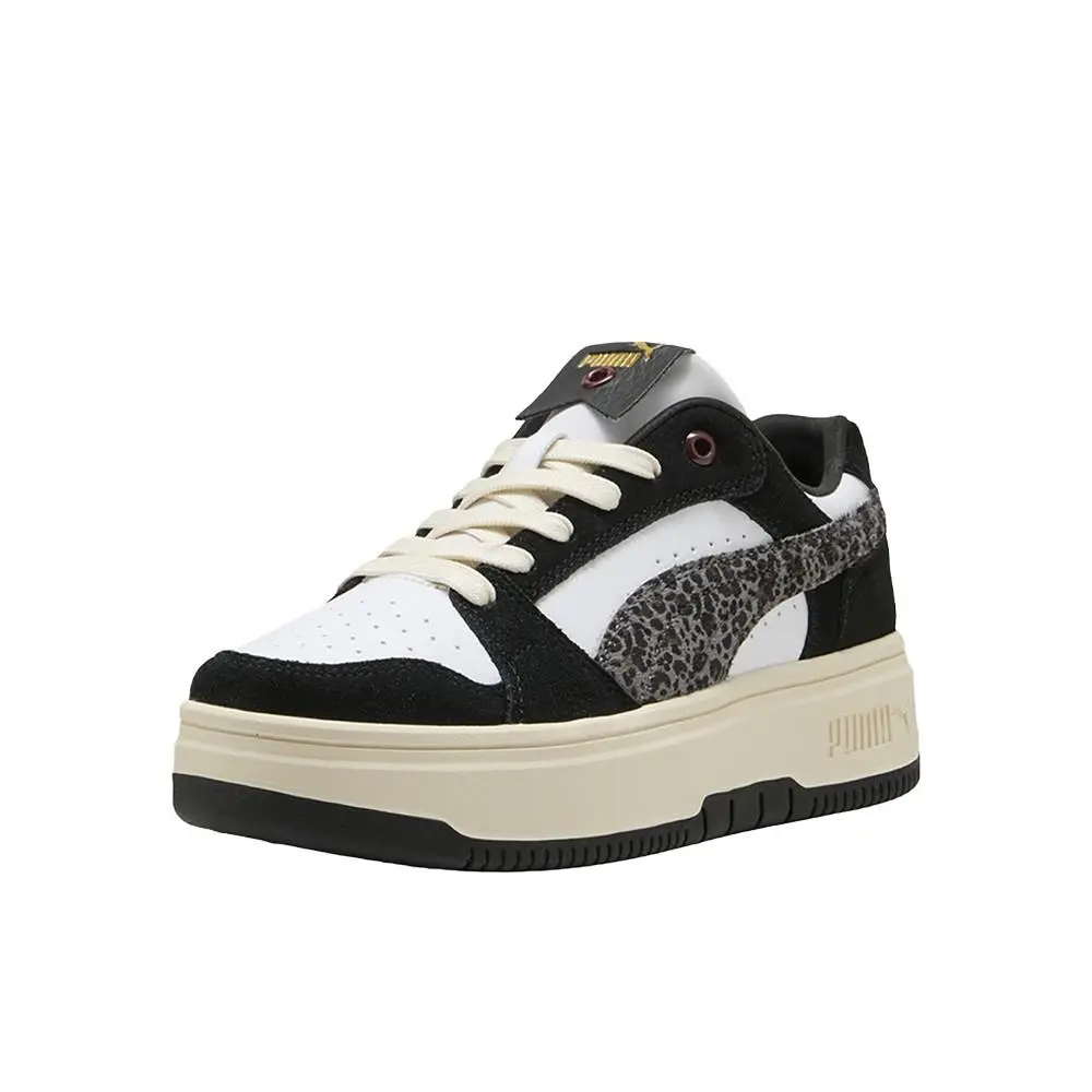 Puma shoes - PUMA Rebound Femme Low Animal Flair Lace Up - 40428202 - Black, White (UPC: 198551567704) 0