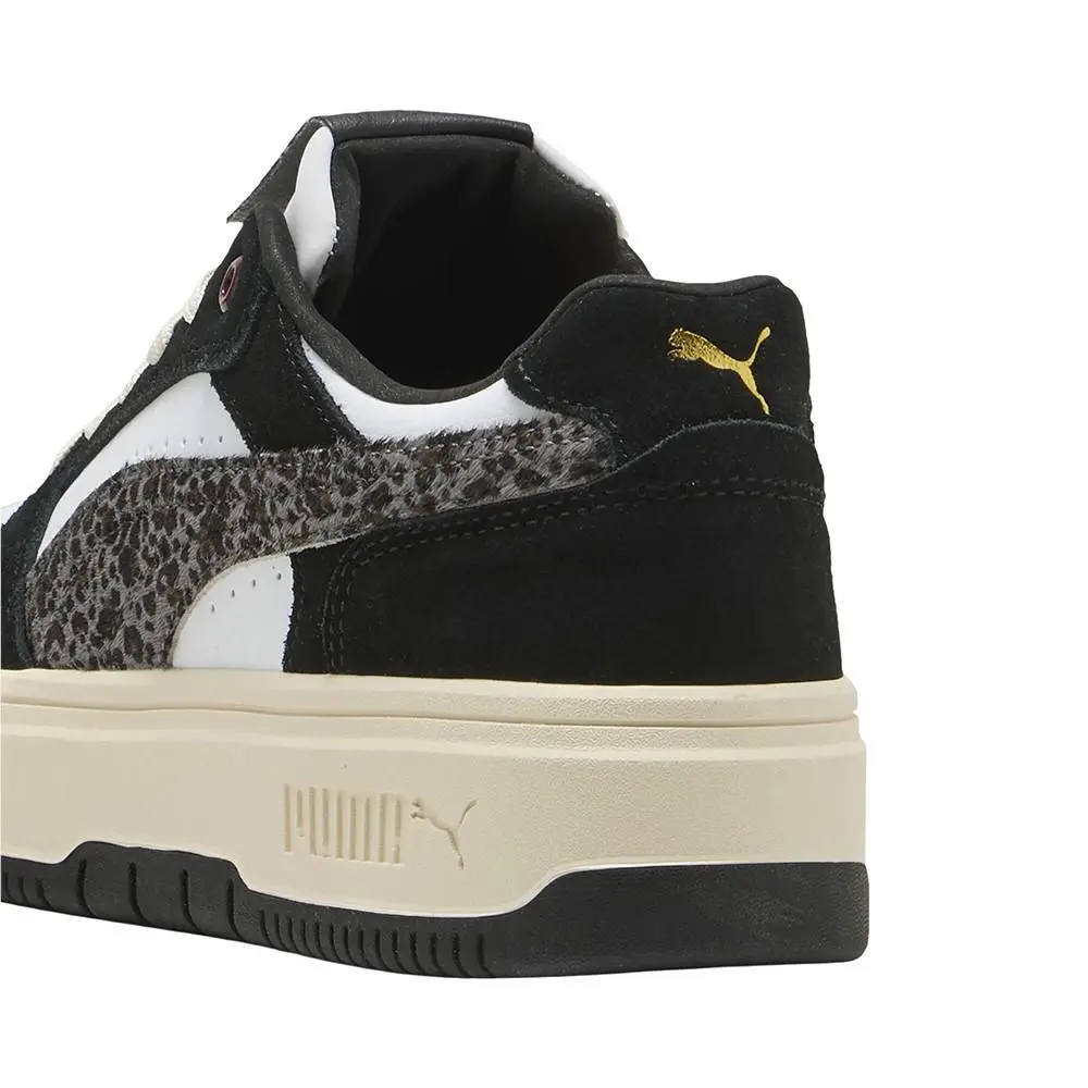 Puma shoes - PUMA Rebound Femme Low Animal Flair Lace Up - 40428202 - Black, White (UPC: 198551567704) 5