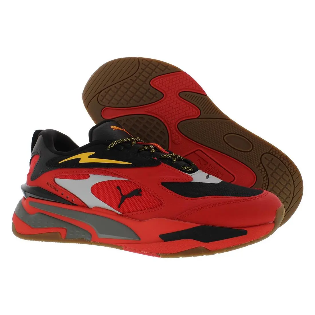 Puma RS Fast Flames Mens Shoes Size 11 Color: Red/black/spectra Yellow