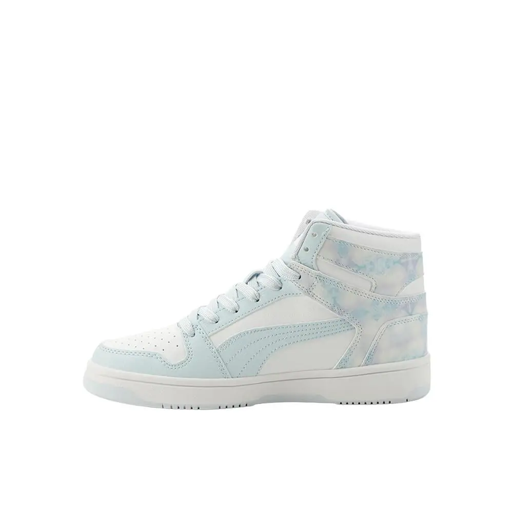 Puma shoes - PUMA Rebound Layup Rcl Painted Clouds Lace Up  Youth - 40419701 - White (UPC: 197674958444) 1