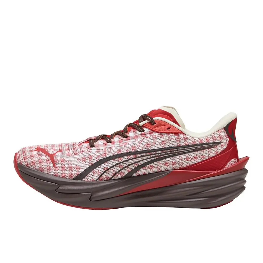 Puma shoes - PUMA Deviate Nitro 4 Check Lace Up Sneaker - 40630701 - Red (UPC: 198556652382) 1