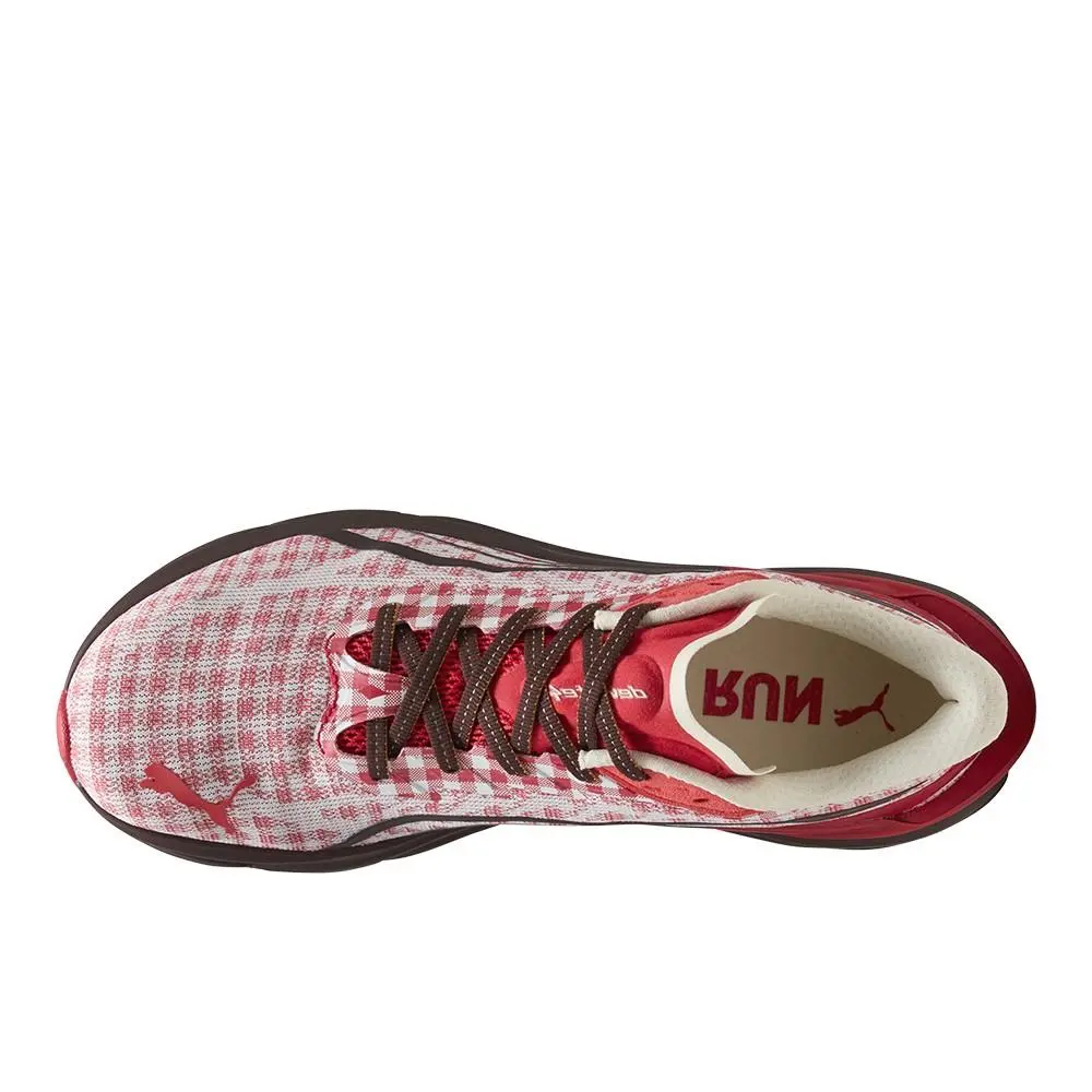 Puma shoes - PUMA Deviate Nitro 4 Check Lace Up Sneaker - 40630701 - Red (UPC: 198556652382) 2