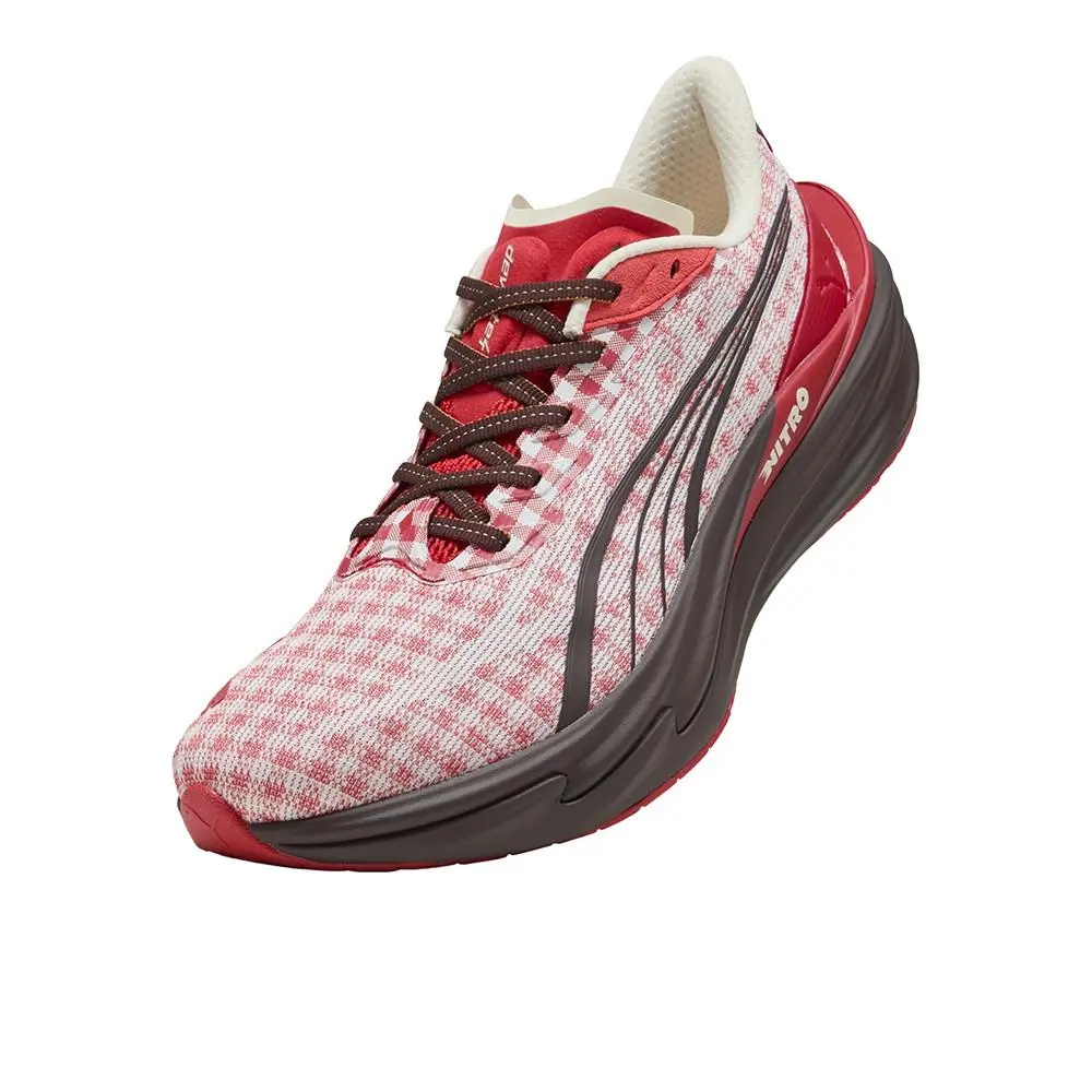 Puma shoes - PUMA Deviate Nitro 4 Check Lace Up Sneaker - 40630701 - Red (UPC: 198556652382) 4