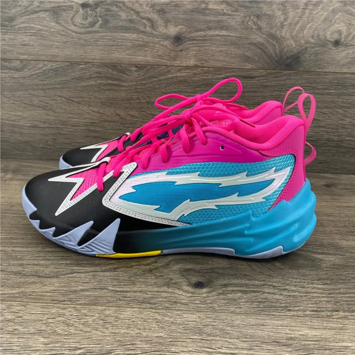 MB.03 Toxic Basketball Shoes Mens 7 Pink Blue Black Neon Lamelo Ball 309898 by Puma