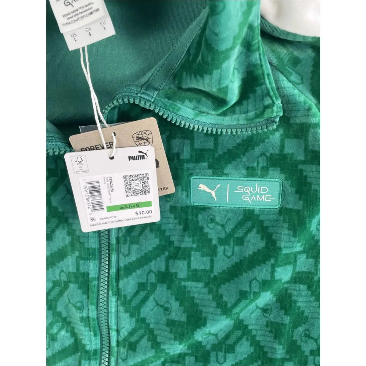 Puma clothing - PUMA SQUID GAME T7 Iconic - Green 0