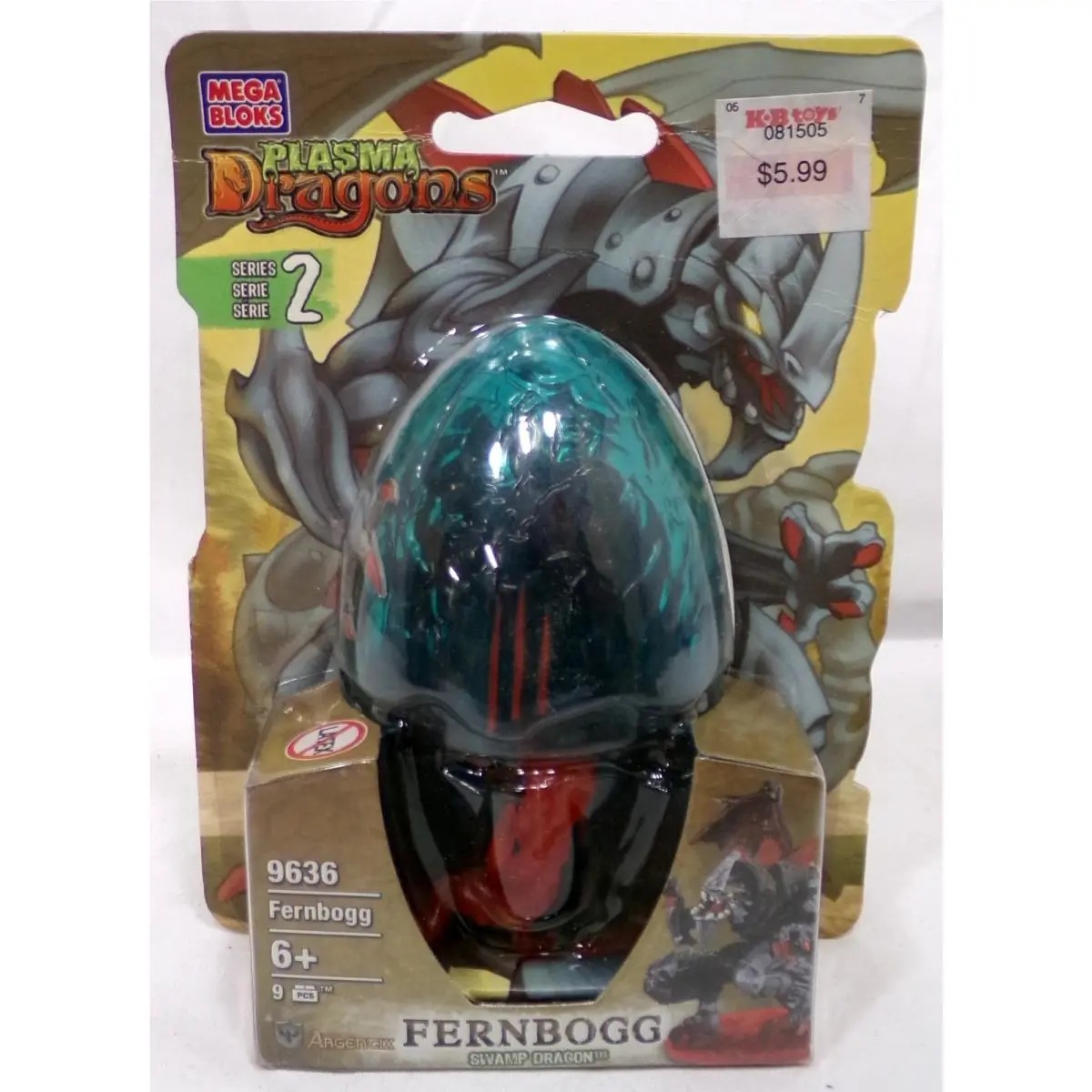 Mega Bloks Plasma Dragons Series 2 9636 Fernbogg Swamp Agentix Set 2006