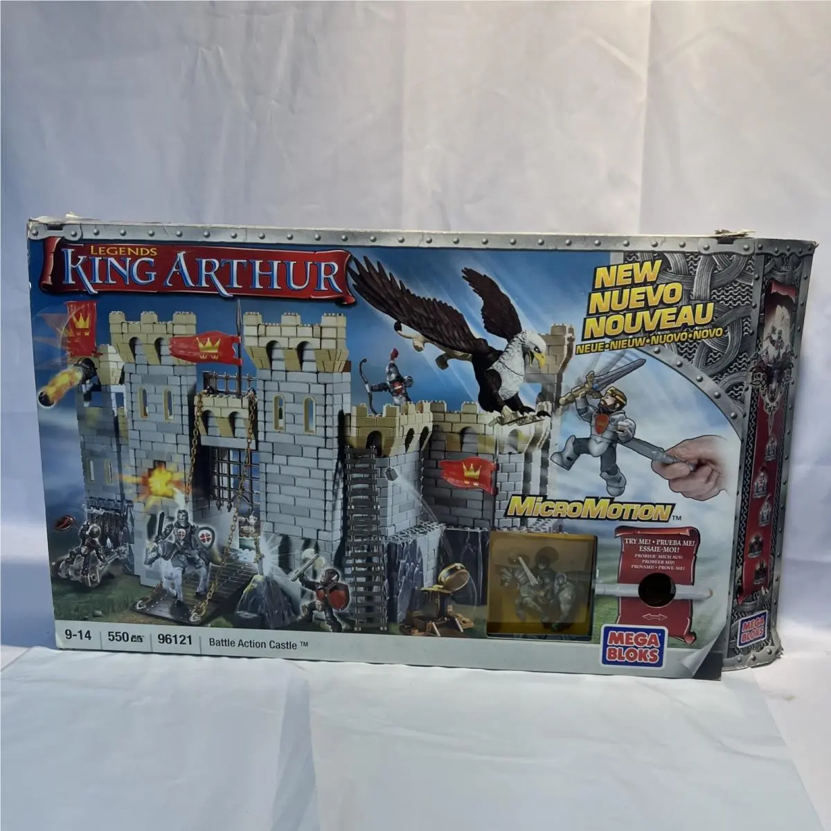 Mega Bloks 96121 Legends King Arthur Battle Action Castle 550pc 2008 Broken Seal