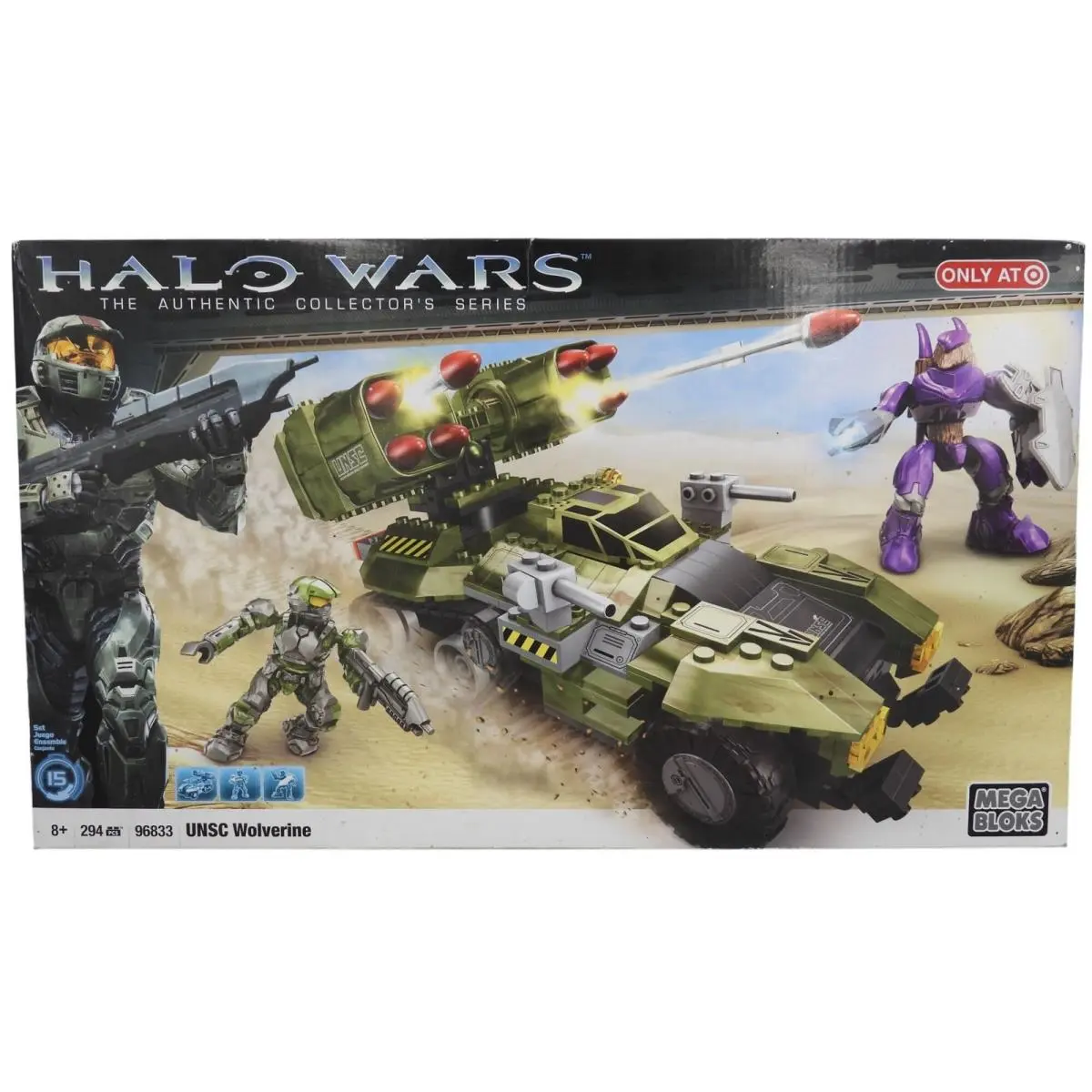 Mega Bloks Halo Wars Unsc Wolverine Set 96833 Retired