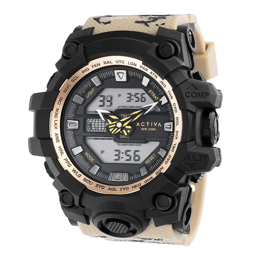Activa x Invicta ACW428-004 Neo X Men`s Digital Watch 55mm Camo Strap