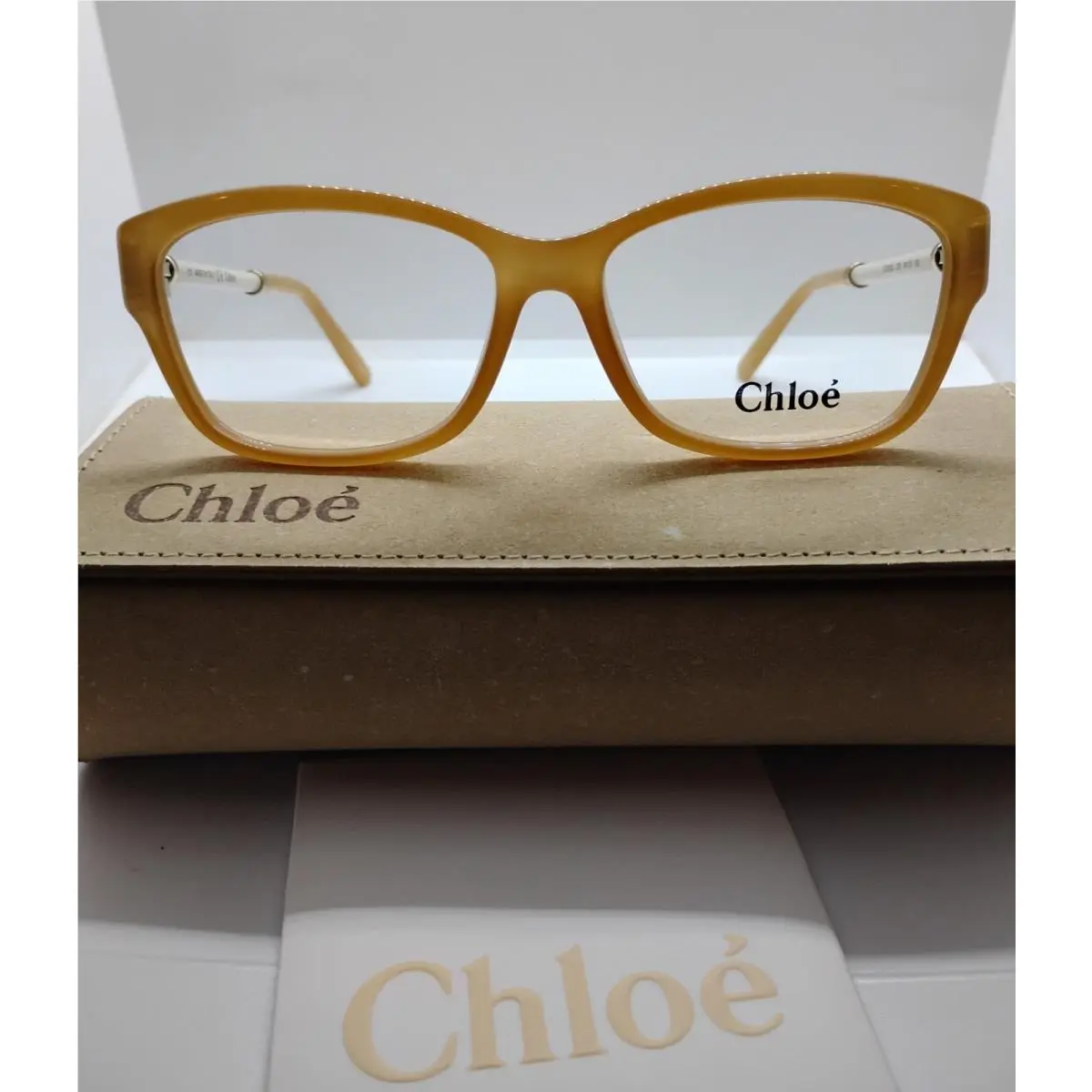 Chloé Women’s Eyeglasses Frames Case Model CE 2636L 278 Color Sand