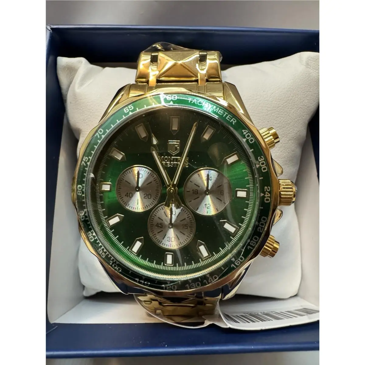 Montres Prestige X men`s Watch - 44mm Gold - Green by Invicta