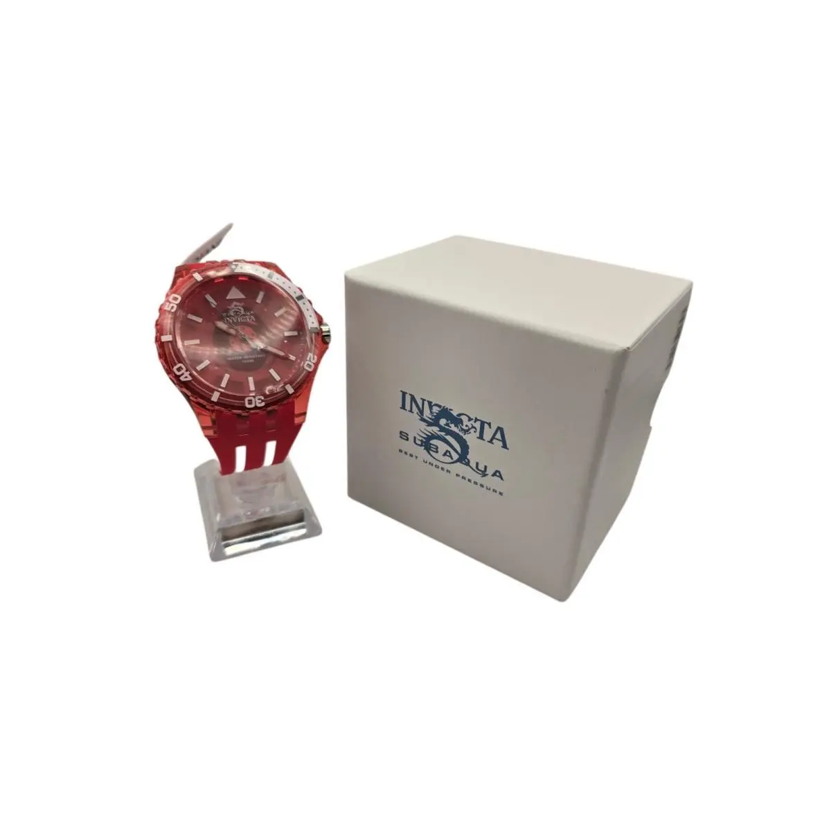 Invicta Subaqua 69450 Men`s Watch - Translucent Red Jelly