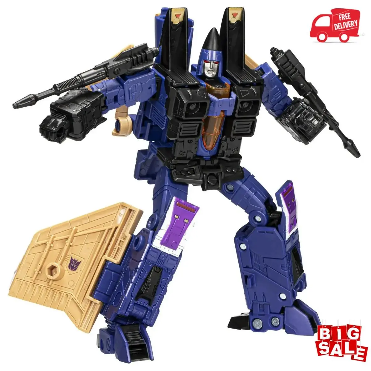 Transformers Legacy Evolution Dirge Action Figure Robot to Jet 2 Modes