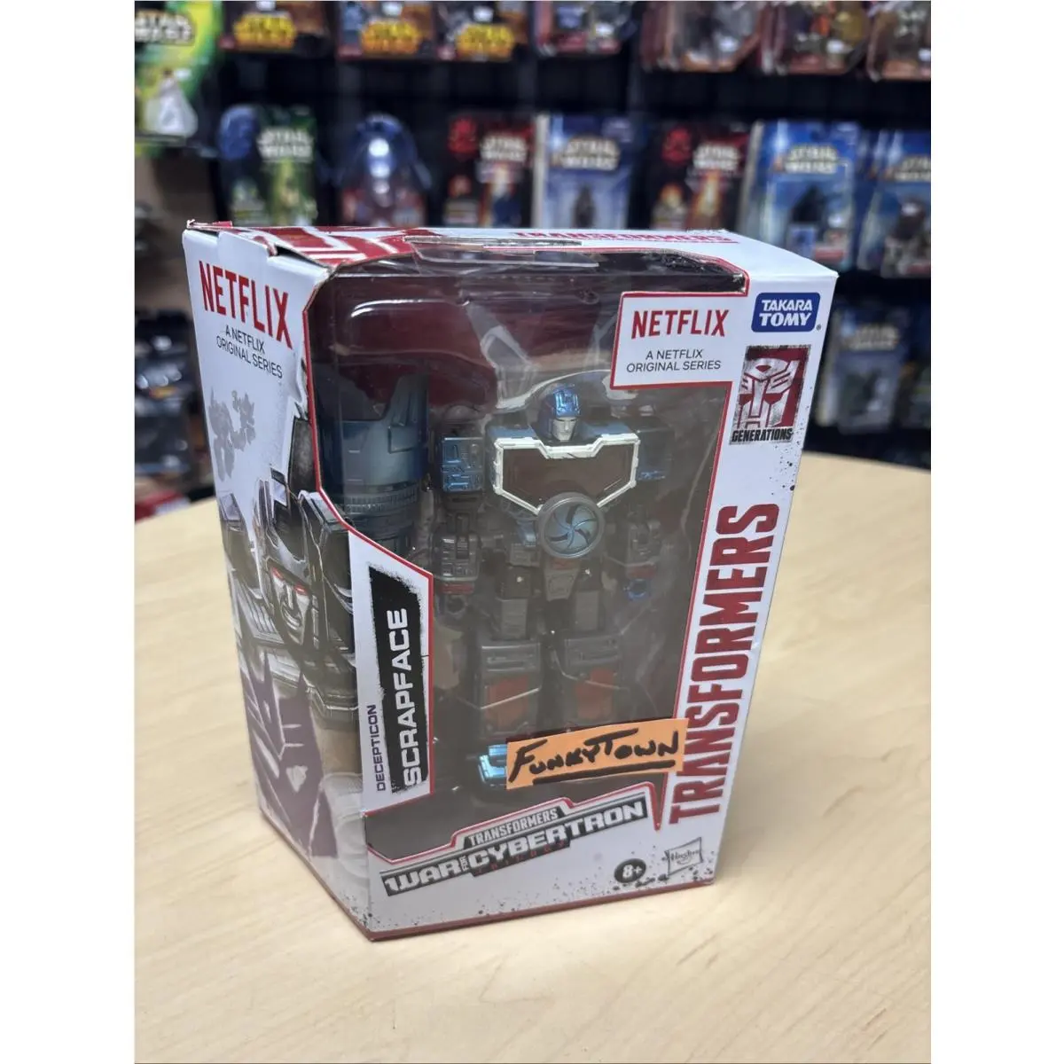 Transformers War Cybertron Netflix - Scrapface - Deluxe Earthrise- Rare