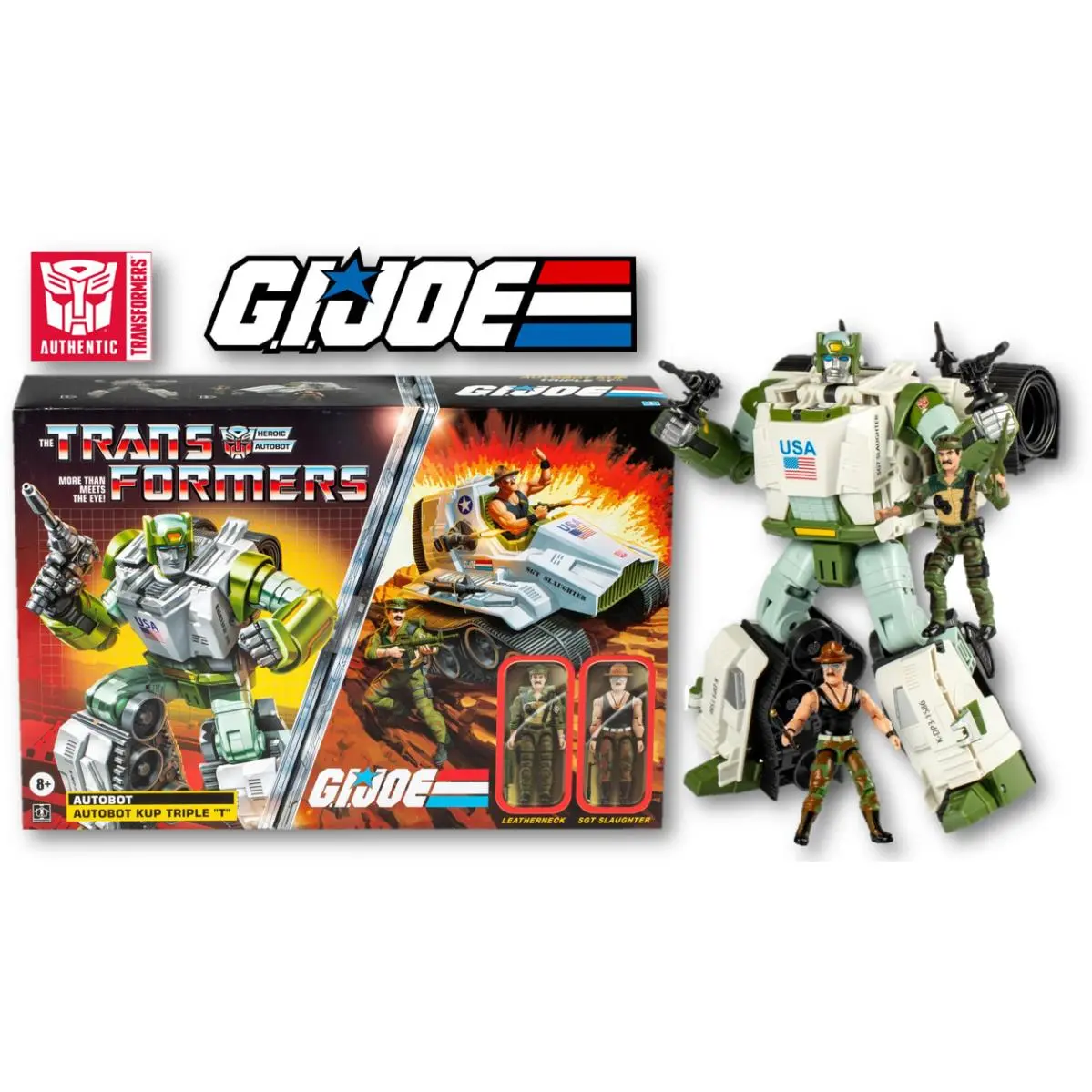 Transformers Collaborative G.i. Joe x Autobot Kup Triple T Action Figures